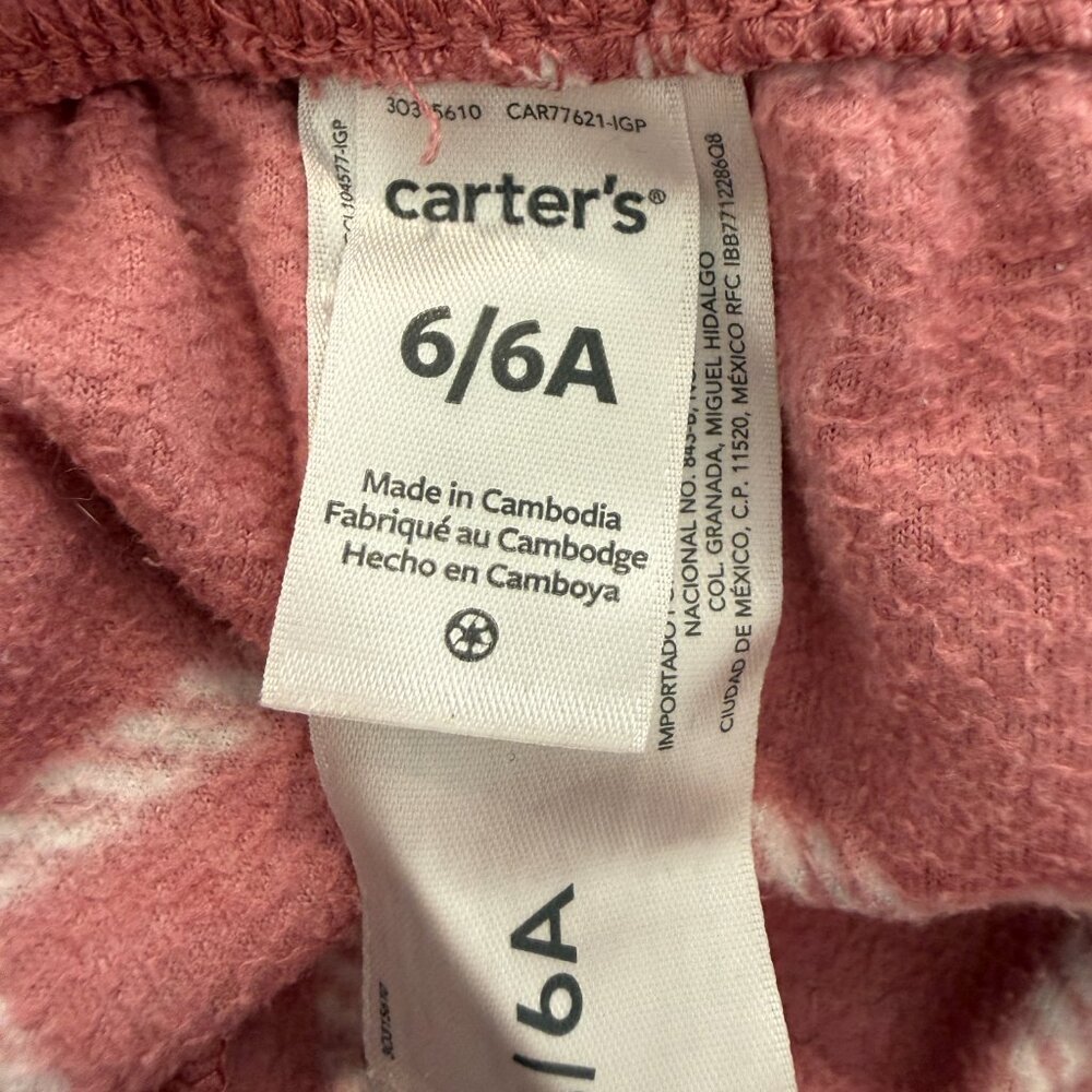 Carter's Girls' 4-Piece Polar Bear Pajama Set 6/6A for Fall & Winter One Fleece - Picture 12 of 13
